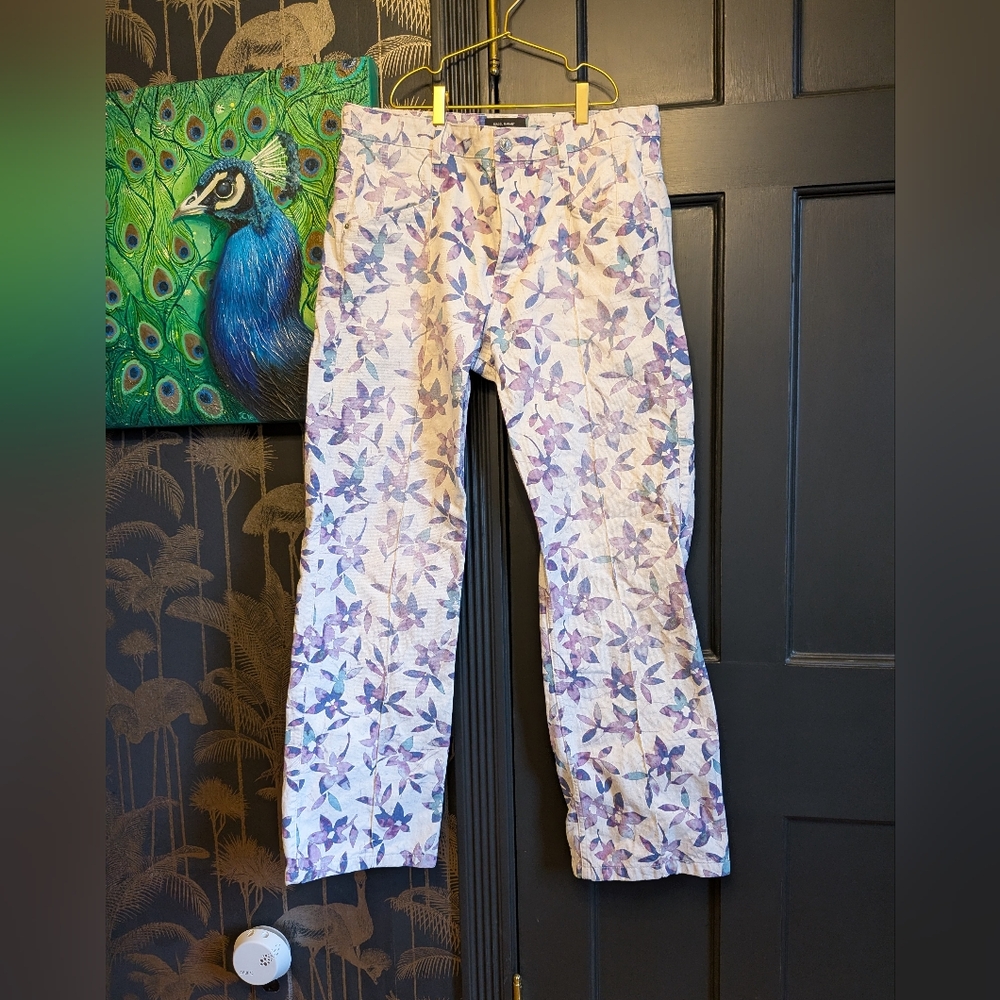 Isabel Marant Nadege Floral Purple Women's Jeans 42 10